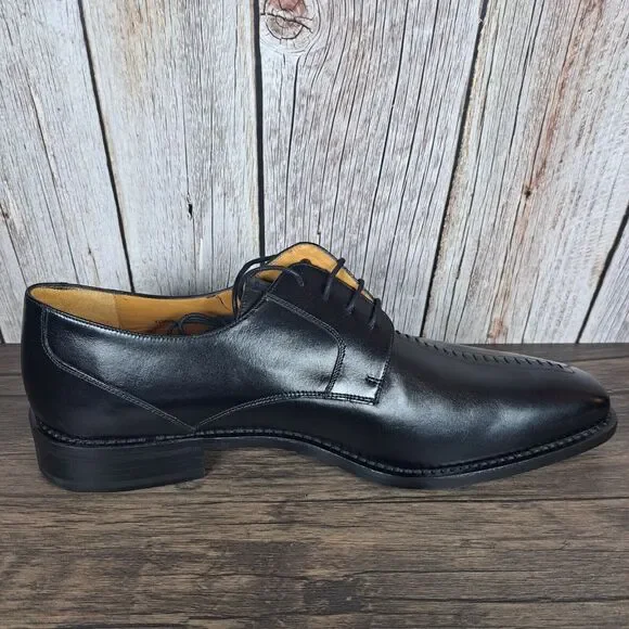 Mezlan Torque Black Men's Sz 10.5 M Lace Up Oxford Dress Shoe w/Dust Bag - Picture 7 of 16